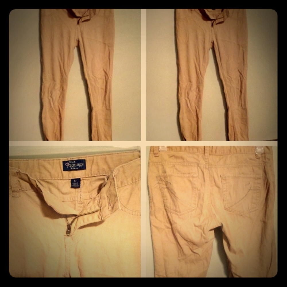 Khaki jeggings